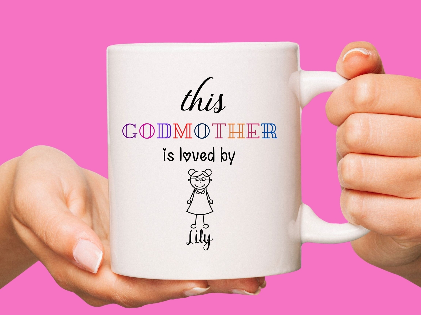 Custom Coffee Mug This Godmother Is Loved By Godmother Gift Mug Godmother