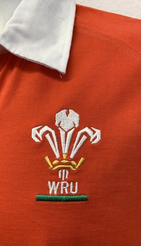 Camisa Jersey Welsh Rugby Union WRU Rygbi Cymreig 100% Algodón Talla Pequeña En muy buena condición - Imagen 7 de 13