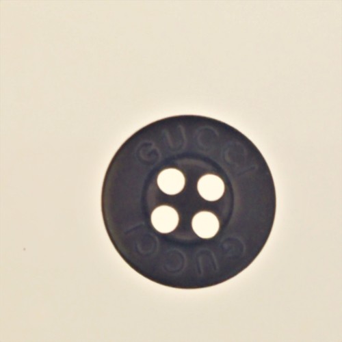 Gucci Replacement Buttons Pearl Black Small 4 Hole Flat Back - Picture 6 of 12