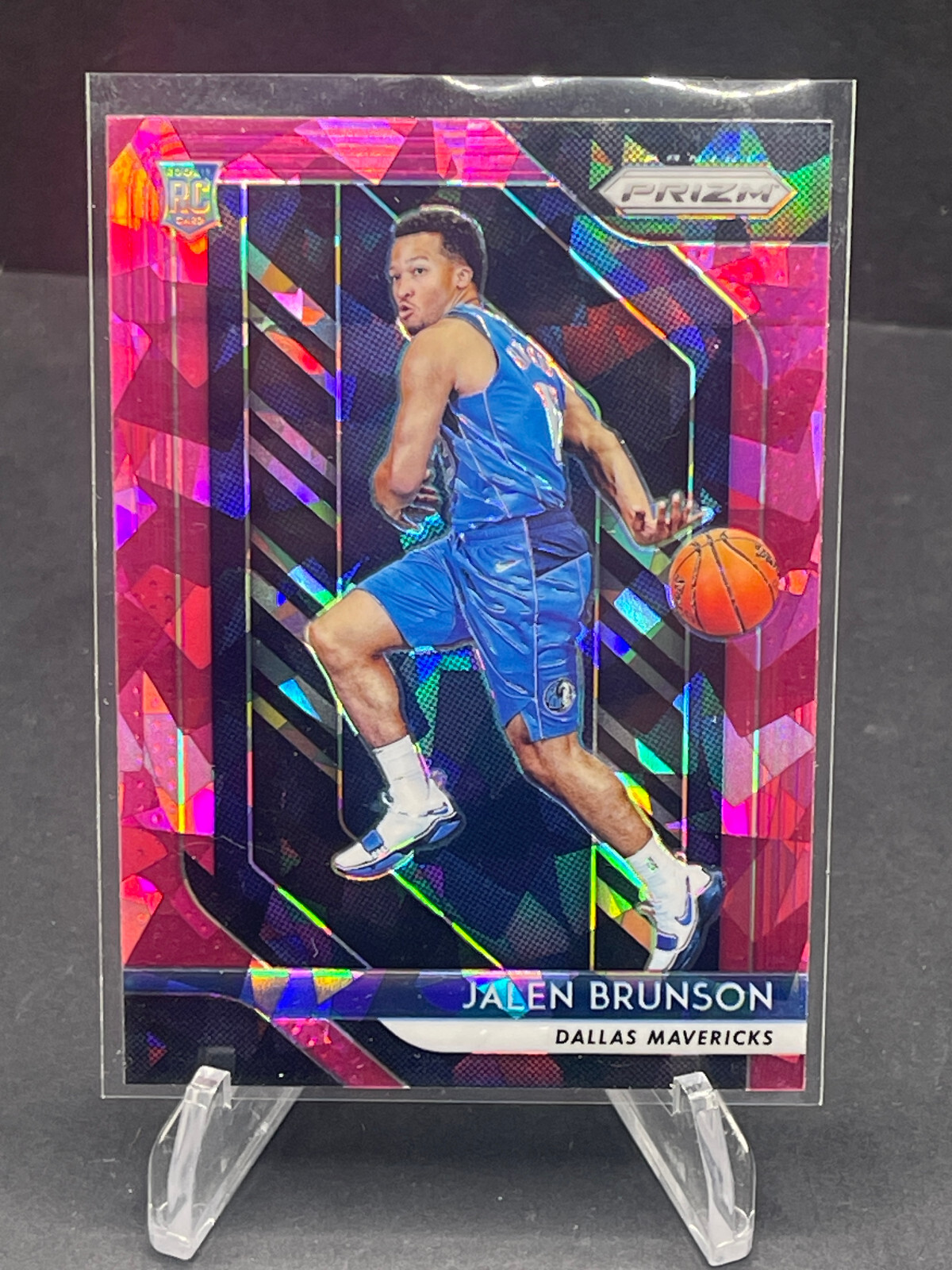 JALEN BRUNSON 2018-19 PANINI PRIZM PINK ICE PRIZM ROOKIE CARD #250 SP RC HOT!