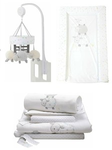 counting sheep cot bedding