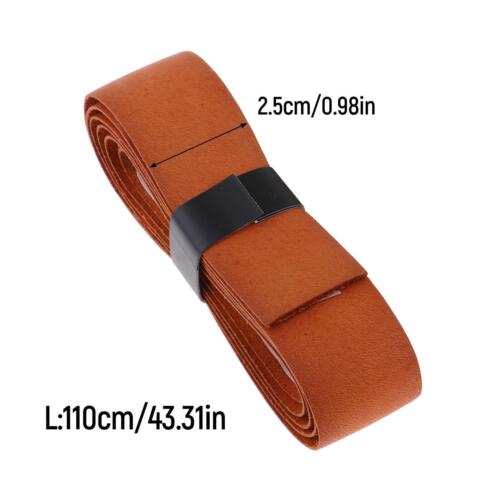 Leather Racquet Grip Tennis Racket Tape Brown - Picture 6 of 7