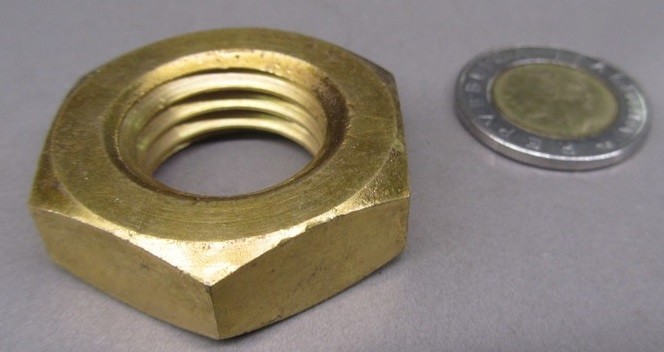 Lot De 3 écrous Hexagonaux En Laiton 7/8-9 - 1 5/16" Large X 3/4" Haut - Marque K-mac - Neuf