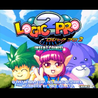Used Logic Pro 2 Arcade Game PCB P.C.Board Able JAMMA Logic Puzzle