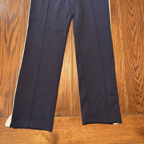 Polo Ralph Lauren Men’s Navy Blue White Stripe Ankle Zip Creased Pants Sz Small - Picture 2 of 6