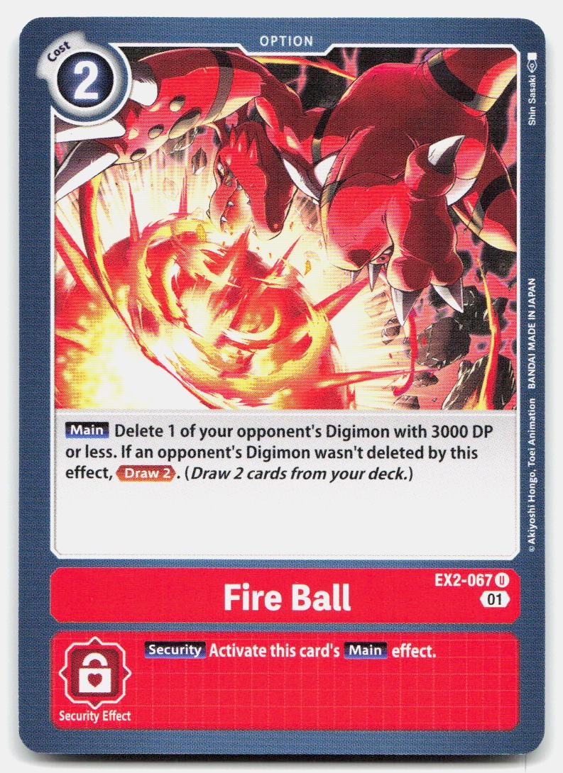 FIRE BALL EX2-067 U UC Digital Hazard NM