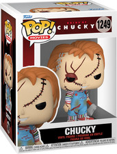 Funko POP! Bride of Chucky CHUCKY #1249 Películas de Terror NUEVO + Protector Casi Como Nuevo