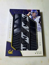 2017 Immaculate Collegiate DAVIS WEBB Sneak Peek Cleat Tongue #/8 🔥 Player Used
