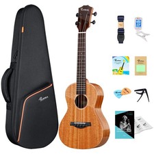 Tenor Ukulele Solid Mahogany 26 inch Professional Ukelele Starter Bundle Kit ...