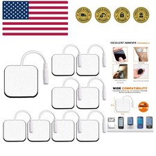 SM Electrodes 8 PCS Tens Unit Replacement Pads 2X2'', Latex Free Electrode Pa...