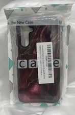 Samsung Galaxy A16 5G Phone Case Cover Wine Red Gold Marble New