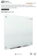 Glass Board Quarter 6' 4' Schools-Marketing