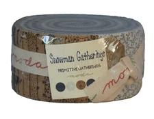 OOP MODA "Snowman Gatherings" JELLY ROLL designed by Primitive Gatherings HTF