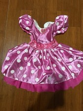 Disney Minnie Mouse Pink White Costume Dress Child Size 3T