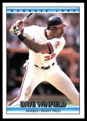 Dave Winfield 1992 Donruss #133 Angels MLB READ FREE SHIPPING AutographDen