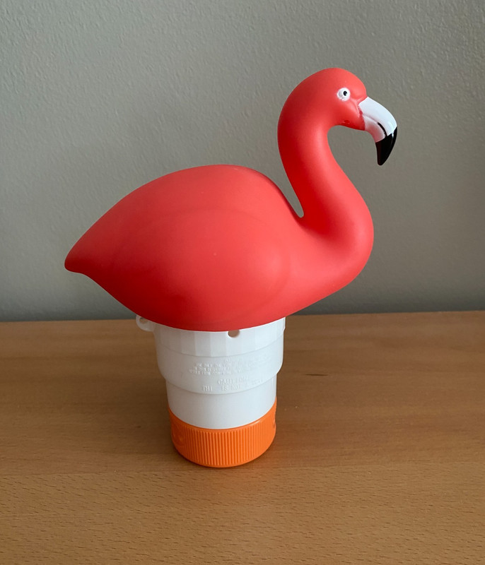 Flamingo Chlorine Floater for 1" Tab Mini Floating Pool Chlorine Dispenser