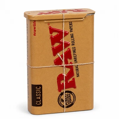 RAW Classic Zigarettendose Aufbewahrungsdose Stash Box 9,5x6x3cm - Bild 1 von 2