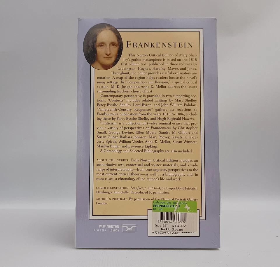 Frankenstein Mary Shelley A Norton Critical Edition by J. Paul Hunter New Sealed - Image 3 of 4