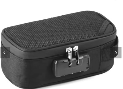 Geruchsdichter Versteckbeutel Carbon gefüttert Tasche diskret sicher Rollbox tragbar