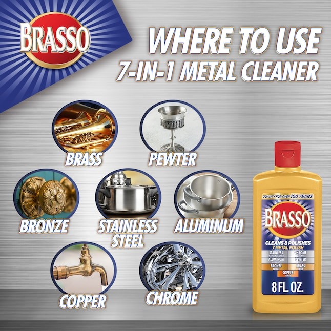 NEW Brasso-2660089334 Multi-Purpose Metal Polish, 8 oz (FAST SHIPPING)