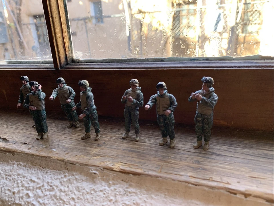 Raro 1:32 - Fuerzas del Valor EE. UU. Moderno Tanque Tripulación Lote 7 Chicos. Foto 3 de 4