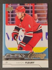 #236 HAYDN FLEURY 2017-18 Upper Deck YOUNG GUNS RC CAROLINA HURRICANES