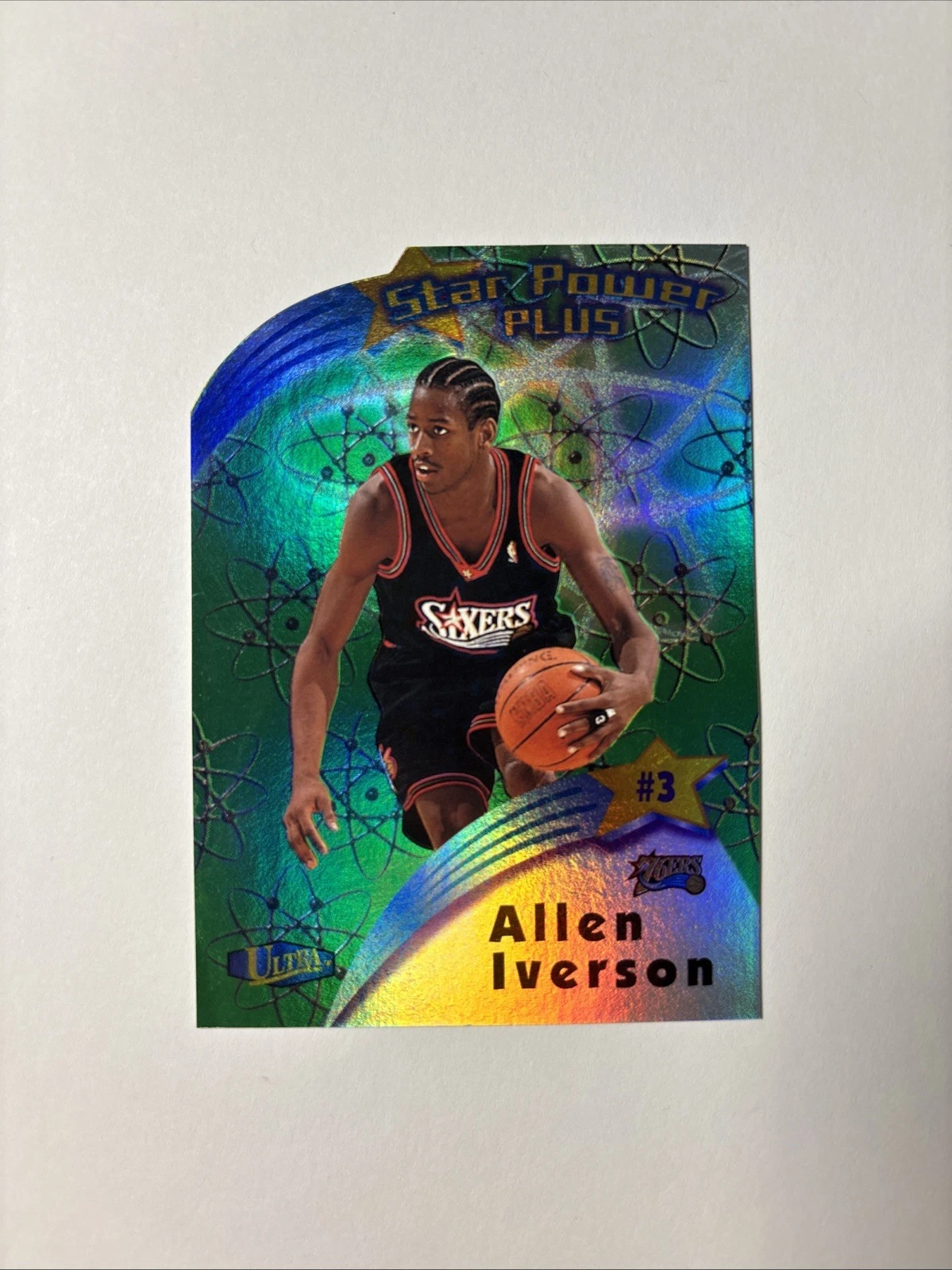 1997-98 Fleer Ultra Allen Iverson Star Power Plus #2 SPP Philadelphia 76ers MS