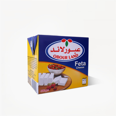 Obour Land Feta Cheese 500g Creamy White Cheese for Salads & Breakfast