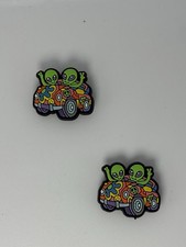 Lisa Frank Colorful Funny Groovy For Crocs Shoe Charms 2 Pc