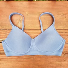 Jockey Cooling Cotton Blend Wirefree Full Coverage Molded Cup Bra - 36C Blue