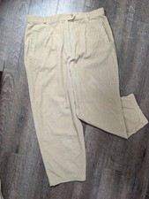 Vintage Tan Wide Rib Corduroy Pants: David Brooks Talbots Trousers