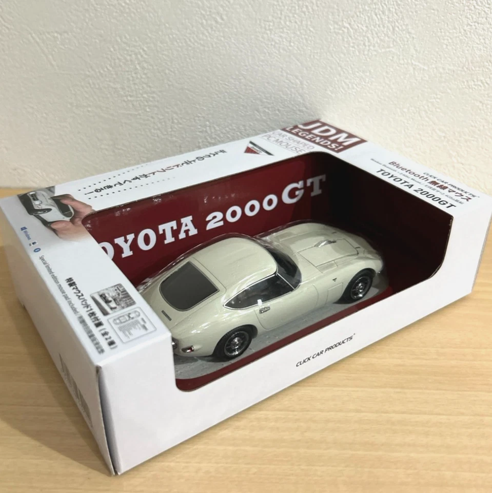 Toyota 2000GT Click Car Wireless Mouse Ivory Bluetooth JDM Legends New - Image 2 of 3