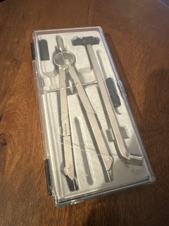 Jakar 1145 Geometry Compass Set Drawing Instruments Technical Drafting Kit Boxed