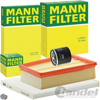 MANN-FILTER INSPEKTIONSPAKET passend für NISSAN QASHQAI/+2 X-TRAIL 2 T31 1.6+2.0