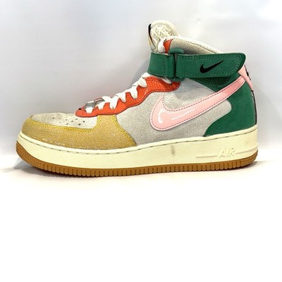 Nike Air Force 1 Mid Vivid Sulfur and Rush Orange Sneaker DR0158-100 Men's 6.5