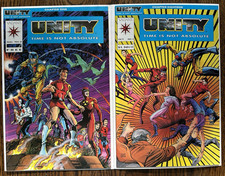 Unity - Time is Not Absolute #0 & 1 Valiant 1992 High Grade NM Complete Lot of 2