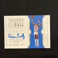 2018-19 National Treasures Treasures of the Hall Adrian Dantley 77/99 Pistons 