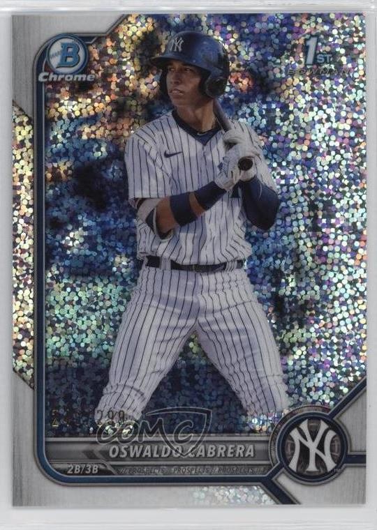 2022 Bowman Chrome Prospects Speckle Refractor /299 Oswaldo Cabrera #BCP-17 0sw9