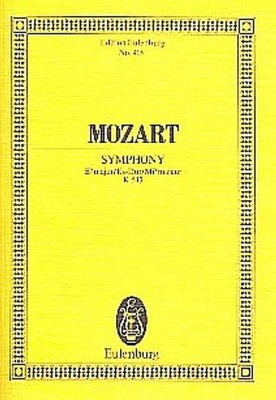 Sinfonie Es-Dur KV543  für Orchester  Studienpartitur Wolfgang Amadeus Moza