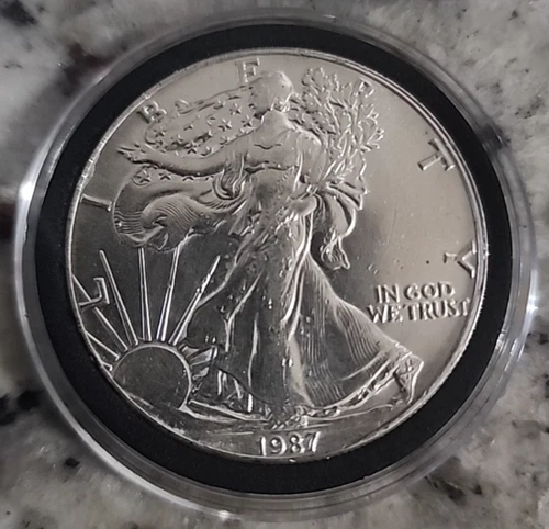 1987 American Silver Eagle Uncirculated 1oz .999 Fine Silver (D-3)