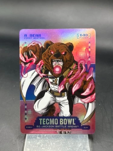 Bo Jackson Battle Arena Tecmo A Bear Bobby Hebert Bubblegun Battlefoil SP