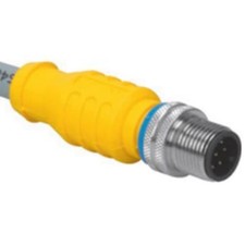 1pc TURCK RSS 8T-2 Single Ended Cordset, M12 Male to Pigtail, 2 m, PVC, Eur