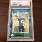 Drake Maye 🔥2024 Donruss Optic - Rated Rookie Green Hyper Prizm (RC) PSA 9