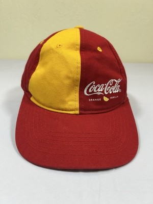 Coca-Cola Orange Vanilla Color Block Adjustable Hat Cap