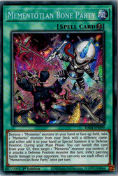Mementotlan Bone Party RA04-EN099 Secret Rare 1st Edition YuGiOh Card