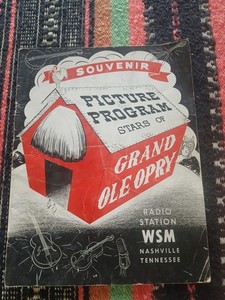 VINTAGE 1951 GRAND OLE OPRY SOUVENIR PICTURE PROGRAM OF STARS