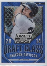 2014 Prizm Perennial Draft Picks Class Blue Mojo 69/75 Braxton Davidson #30 8s6