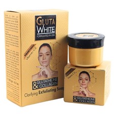 Gluta White Clarifying Exfoliating Soap  Anti-Acne Cream Set   With Glutathione