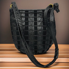 Vintage 80  s Samir Leather Patchwork Purse Multicolor Gem Appliqu  Handbag USA