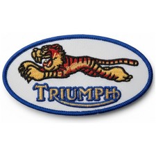 Motorcycle Racing Leaping Tiger Triumph Patch...